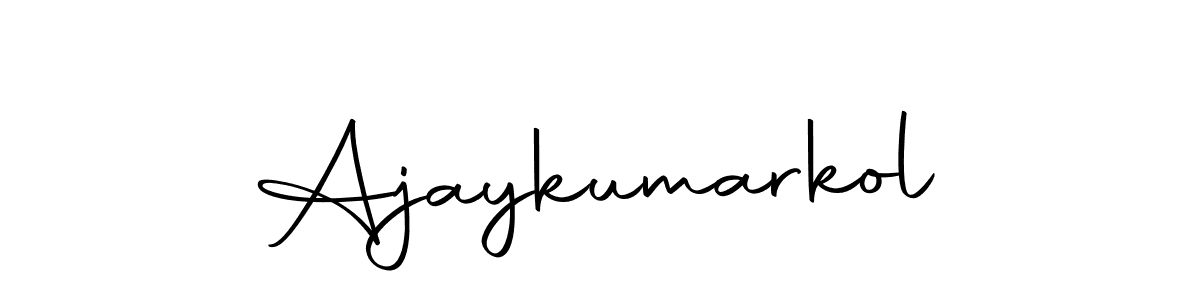 if you are searching for the best signature style for your name Ajaykumarkol. so please give up your signature search. here we have designed multiple signature styles  using Autography-DOLnW. Ajaykumarkol signature style 10 images and pictures png