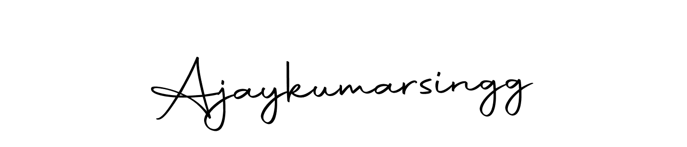 You should practise on your own different ways (Autography-DOLnW) to write your name (Ajaykumarsingg) in signature. don't let someone else do it for you. Ajaykumarsingg signature style 10 images and pictures png