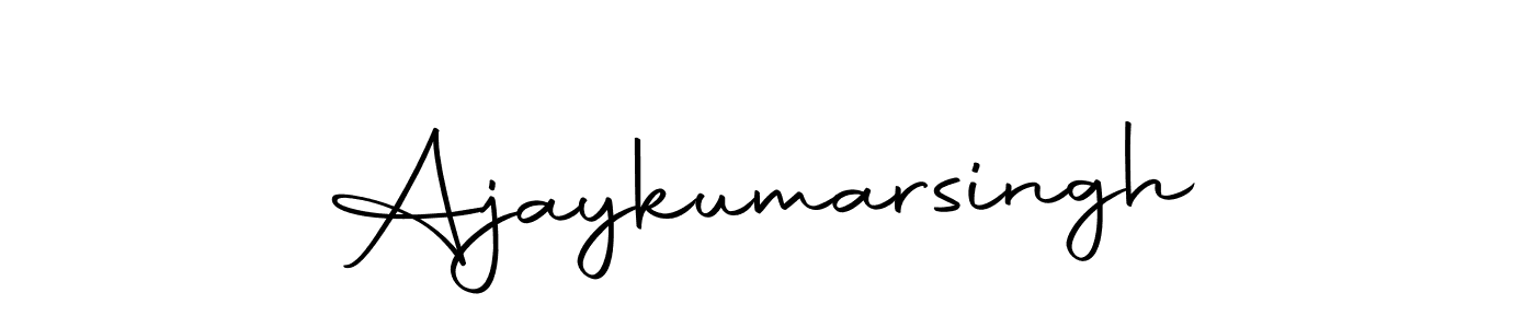 Make a beautiful signature design for name Ajaykumarsingh. With this signature (Autography-DOLnW) style, you can create a handwritten signature for free. Ajaykumarsingh signature style 10 images and pictures png