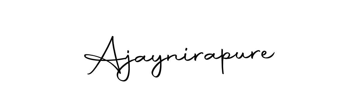 You should practise on your own different ways (Autography-DOLnW) to write your name (Ajaynirapure) in signature. don't let someone else do it for you. Ajaynirapure signature style 10 images and pictures png