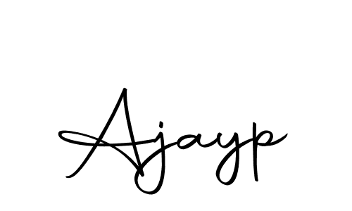 Design your own signature with our free online signature maker. With this signature software, you can create a handwritten (Autography-DOLnW) signature for name Ajayp. Ajayp signature style 10 images and pictures png