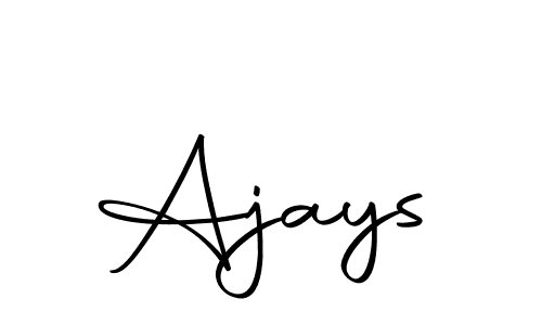 Use a signature maker to create a handwritten signature online. With this signature software, you can design (Autography-DOLnW) your own signature for name Ajays. Ajays signature style 10 images and pictures png