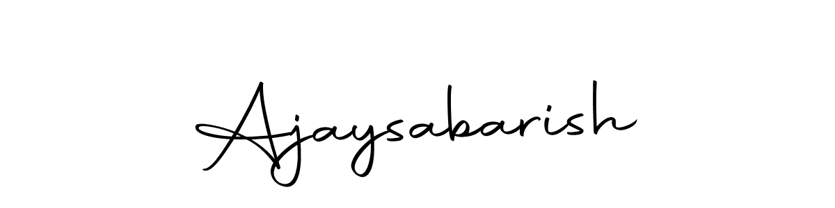 Make a beautiful signature design for name Ajaysabarish. Use this online signature maker to create a handwritten signature for free. Ajaysabarish signature style 10 images and pictures png
