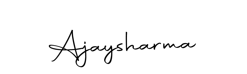 Here are the top 10 professional signature styles for the name Ajaysharma. These are the best autograph styles you can use for your name. Ajaysharma signature style 10 images and pictures png