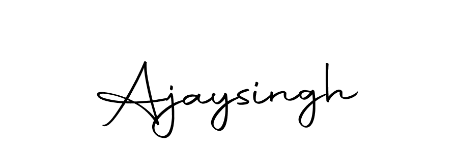 Use a signature maker to create a handwritten signature online. With this signature software, you can design (Autography-DOLnW) your own signature for name Ajaysingh. Ajaysingh signature style 10 images and pictures png