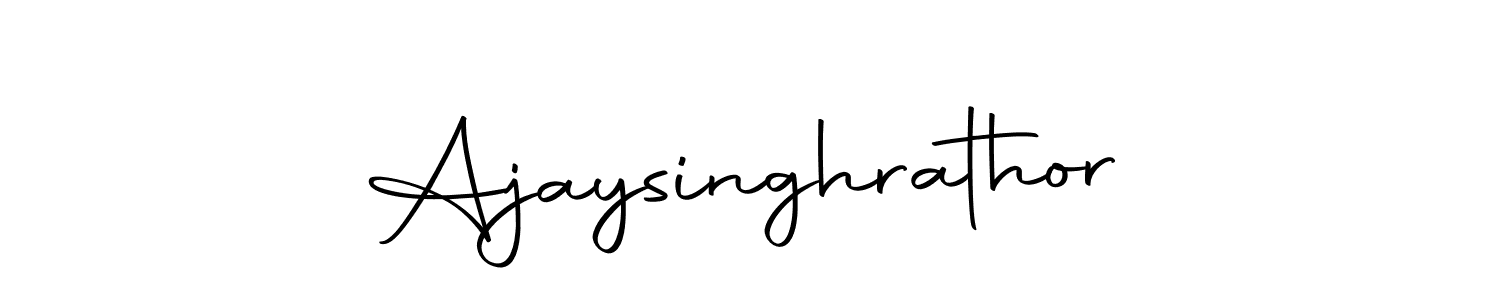 Create a beautiful signature design for name Ajaysinghrathor. With this signature (Autography-DOLnW) fonts, you can make a handwritten signature for free. Ajaysinghrathor signature style 10 images and pictures png