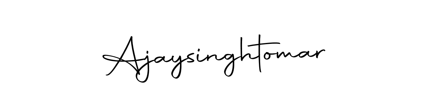 Use a signature maker to create a handwritten signature online. With this signature software, you can design (Autography-DOLnW) your own signature for name Ajaysinghtomar. Ajaysinghtomar signature style 10 images and pictures png