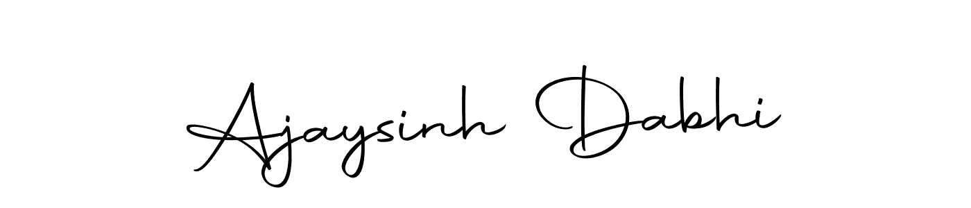 Make a beautiful signature design for name Ajaysinh Dabhi. With this signature (Autography-DOLnW) style, you can create a handwritten signature for free. Ajaysinh Dabhi signature style 10 images and pictures png