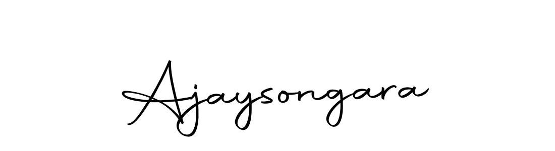 Design your own signature with our free online signature maker. With this signature software, you can create a handwritten (Autography-DOLnW) signature for name Ajaysongara. Ajaysongara signature style 10 images and pictures png
