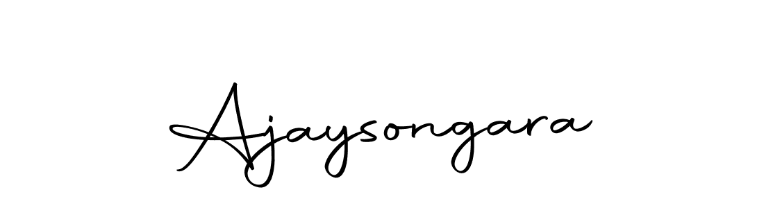 Design your own signature with our free online signature maker. With this signature software, you can create a handwritten (Autography-DOLnW) signature for name Ajaysongara. Ajaysongara signature style 10 images and pictures png