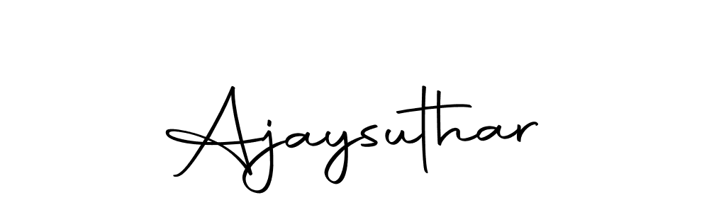 Here are the top 10 professional signature styles for the name Ajaysuthar. These are the best autograph styles you can use for your name. Ajaysuthar signature style 10 images and pictures png