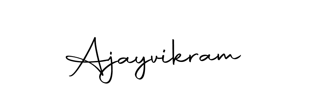 Make a beautiful signature design for name Ajayvikram. With this signature (Autography-DOLnW) style, you can create a handwritten signature for free. Ajayvikram signature style 10 images and pictures png