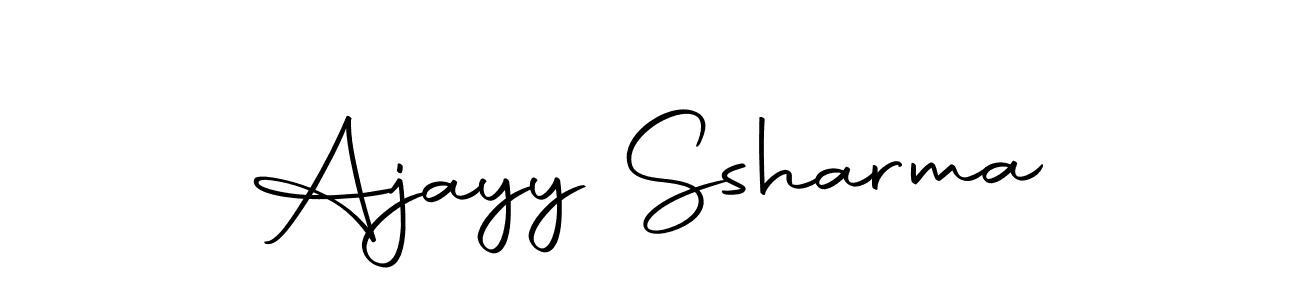 The best way (Autography-DOLnW) to make a short signature is to pick only two or three words in your name. The name Ajayy Ssharma include a total of six letters. For converting this name. Ajayy Ssharma signature style 10 images and pictures png