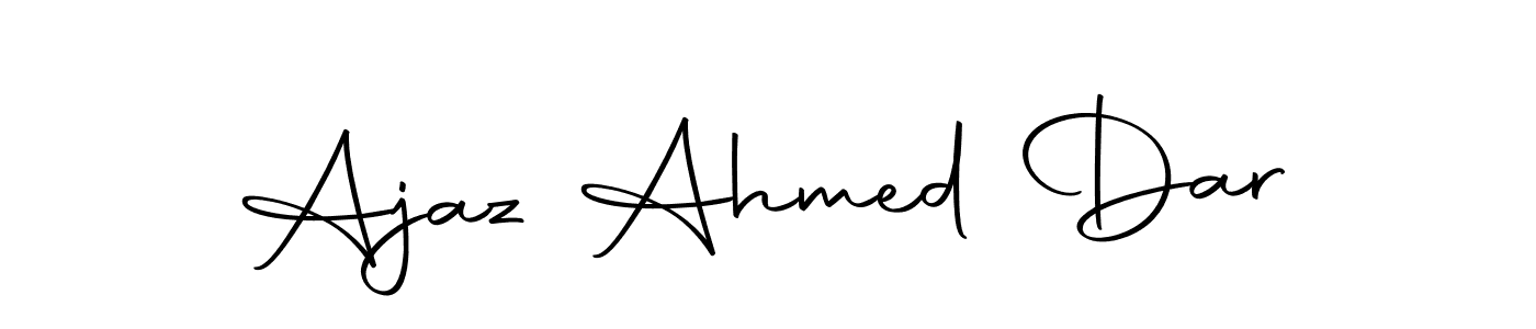 Create a beautiful signature design for name Ajaz Ahmed Dar. With this signature (Autography-DOLnW) fonts, you can make a handwritten signature for free. Ajaz Ahmed Dar signature style 10 images and pictures png