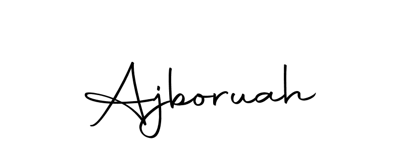 How to make Ajboruah signature? Autography-DOLnW is a professional autograph style. Create handwritten signature for Ajboruah name. Ajboruah signature style 10 images and pictures png
