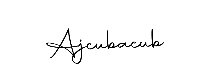 Create a beautiful signature design for name Ajcubacub. With this signature (Autography-DOLnW) fonts, you can make a handwritten signature for free. Ajcubacub signature style 10 images and pictures png