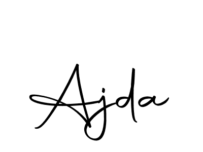 How to make Ajda name signature. Use Autography-DOLnW style for creating short signs online. This is the latest handwritten sign. Ajda signature style 10 images and pictures png