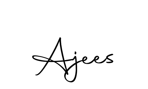 How to make Ajees name signature. Use Autography-DOLnW style for creating short signs online. This is the latest handwritten sign. Ajees signature style 10 images and pictures png