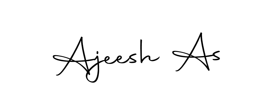 Make a beautiful signature design for name Ajeesh As. Use this online signature maker to create a handwritten signature for free. Ajeesh As signature style 10 images and pictures png