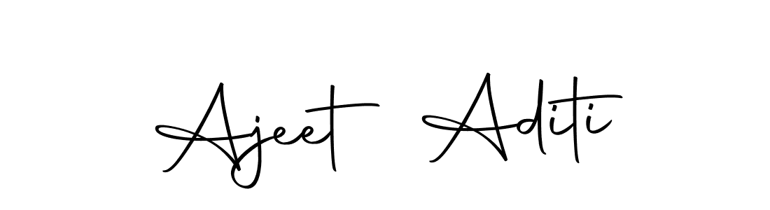 The best way (Autography-DOLnW) to make a short signature is to pick only two or three words in your name. The name Ajeet Aditi include a total of six letters. For converting this name. Ajeet Aditi signature style 10 images and pictures png