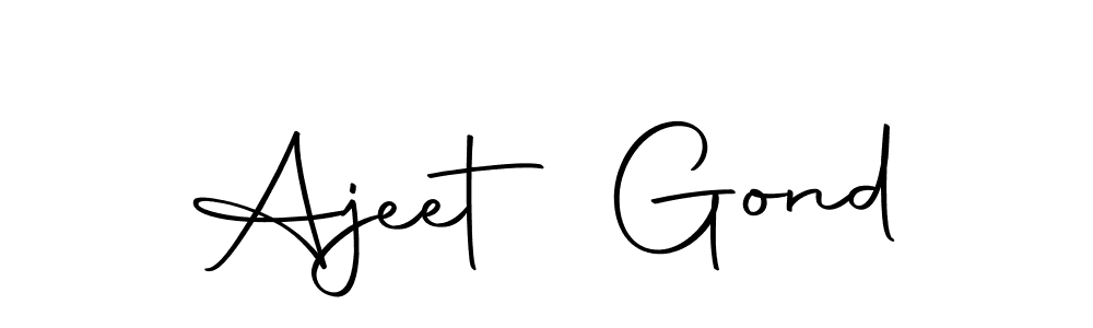 Make a beautiful signature design for name Ajeet Gond. With this signature (Autography-DOLnW) style, you can create a handwritten signature for free. Ajeet Gond signature style 10 images and pictures png