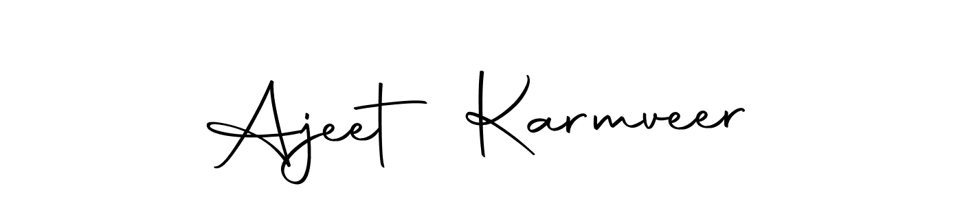 Design your own signature with our free online signature maker. With this signature software, you can create a handwritten (Autography-DOLnW) signature for name Ajeet Karmveer. Ajeet Karmveer signature style 10 images and pictures png