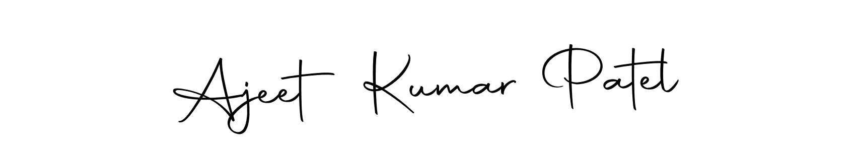 The best way (Autography-DOLnW) to make a short signature is to pick only two or three words in your name. The name Ajeet Kumar Patel include a total of six letters. For converting this name. Ajeet Kumar Patel signature style 10 images and pictures png