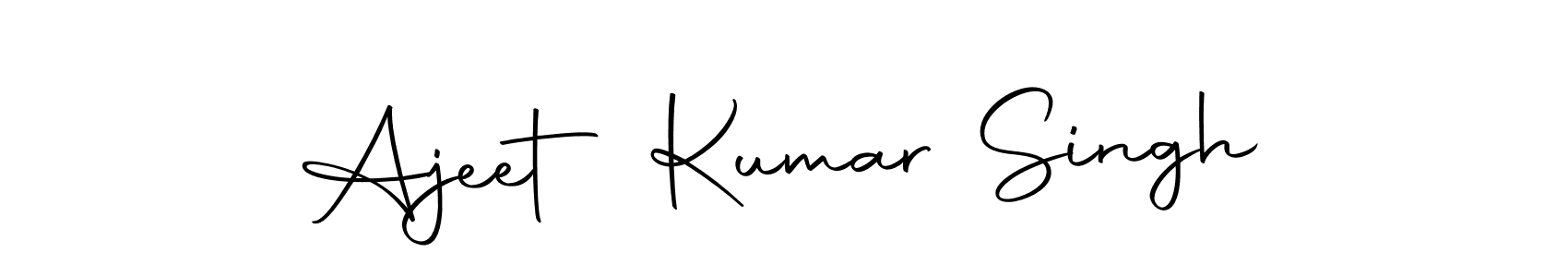 How to make Ajeet Kumar Singh name signature. Use Autography-DOLnW style for creating short signs online. This is the latest handwritten sign. Ajeet Kumar Singh signature style 10 images and pictures png