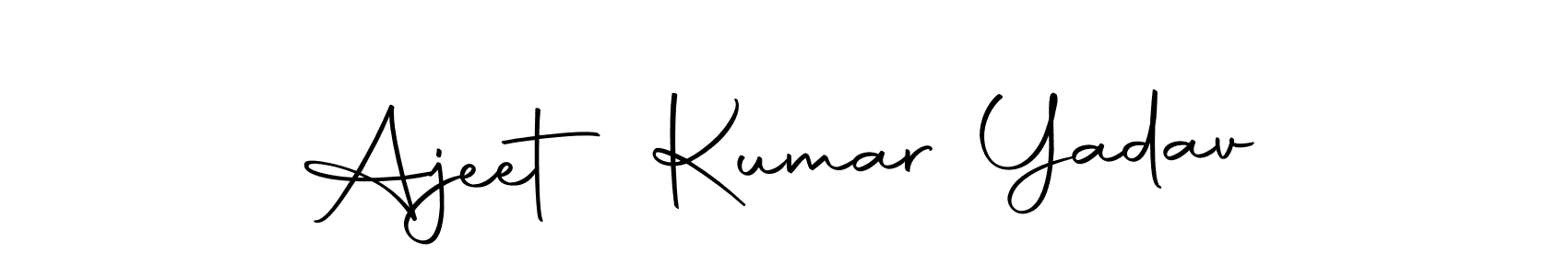 Ajeet Kumar Yadav stylish signature style. Best Handwritten Sign (Autography-DOLnW) for my name. Handwritten Signature Collection Ideas for my name Ajeet Kumar Yadav. Ajeet Kumar Yadav signature style 10 images and pictures png