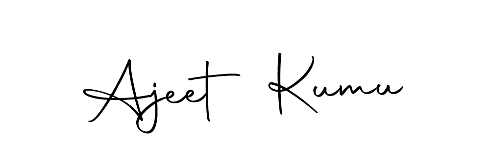 Design your own signature with our free online signature maker. With this signature software, you can create a handwritten (Autography-DOLnW) signature for name Ajeet Kumu. Ajeet Kumu signature style 10 images and pictures png