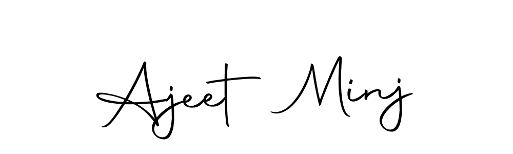 Here are the top 10 professional signature styles for the name Ajeet Minj. These are the best autograph styles you can use for your name. Ajeet Minj signature style 10 images and pictures png