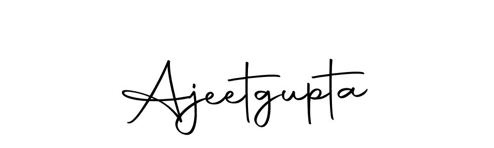 How to make Ajeetgupta name signature. Use Autography-DOLnW style for creating short signs online. This is the latest handwritten sign. Ajeetgupta signature style 10 images and pictures png