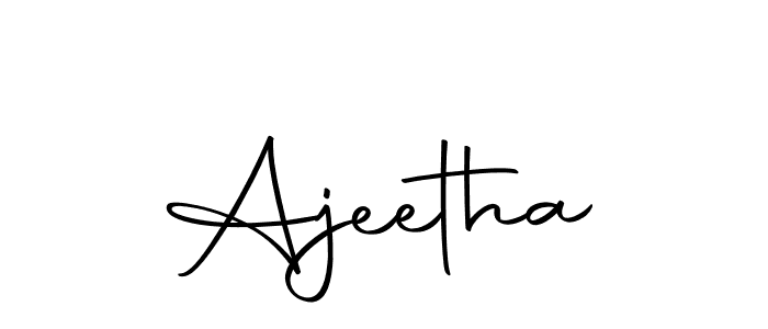 Create a beautiful signature design for name Ajeetha. With this signature (Autography-DOLnW) fonts, you can make a handwritten signature for free. Ajeetha signature style 10 images and pictures png