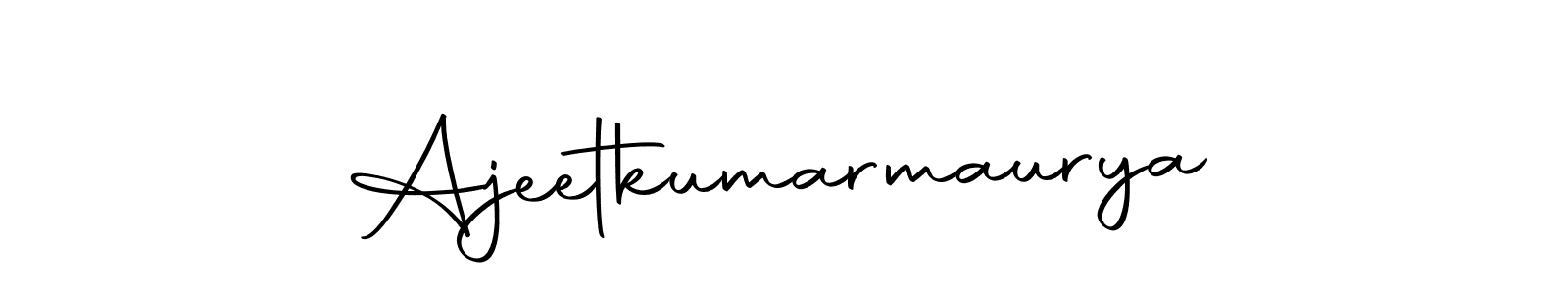 Make a beautiful signature design for name Ajeetkumarmaurya. With this signature (Autography-DOLnW) style, you can create a handwritten signature for free. Ajeetkumarmaurya signature style 10 images and pictures png