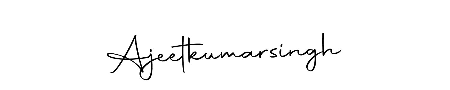 Ajeetkumarsingh stylish signature style. Best Handwritten Sign (Autography-DOLnW) for my name. Handwritten Signature Collection Ideas for my name Ajeetkumarsingh. Ajeetkumarsingh signature style 10 images and pictures png