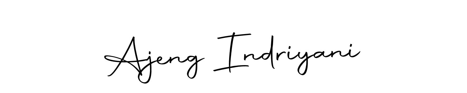 Use a signature maker to create a handwritten signature online. With this signature software, you can design (Autography-DOLnW) your own signature for name Ajeng Indriyani. Ajeng Indriyani signature style 10 images and pictures png