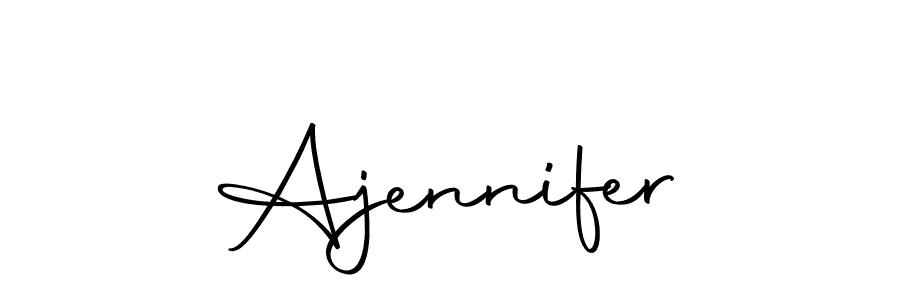 You should practise on your own different ways (Autography-DOLnW) to write your name (Ajennifer) in signature. don't let someone else do it for you. Ajennifer signature style 10 images and pictures png