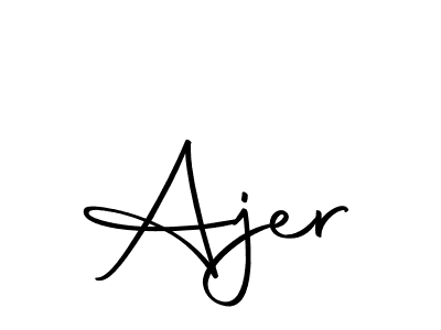 Create a beautiful signature design for name Ajer. With this signature (Autography-DOLnW) fonts, you can make a handwritten signature for free. Ajer signature style 10 images and pictures png