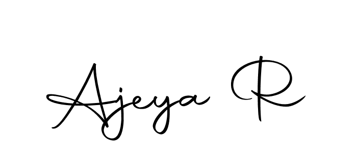 Ajeya R stylish signature style. Best Handwritten Sign (Autography-DOLnW) for my name. Handwritten Signature Collection Ideas for my name Ajeya R. Ajeya R signature style 10 images and pictures png
