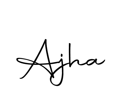 You should practise on your own different ways (Autography-DOLnW) to write your name (Ajha) in signature. don't let someone else do it for you. Ajha signature style 10 images and pictures png