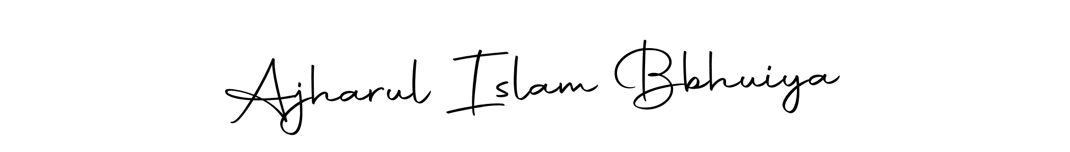 How to make Ajharul Islam Bbhuiya name signature. Use Autography-DOLnW style for creating short signs online. This is the latest handwritten sign. Ajharul Islam Bbhuiya signature style 10 images and pictures png