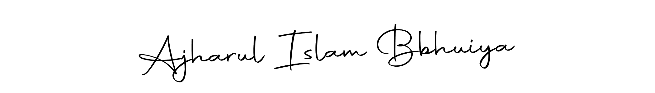 How to make Ajharul Islam Bbhuiya name signature. Use Autography-DOLnW style for creating short signs online. This is the latest handwritten sign. Ajharul Islam Bbhuiya signature style 10 images and pictures png