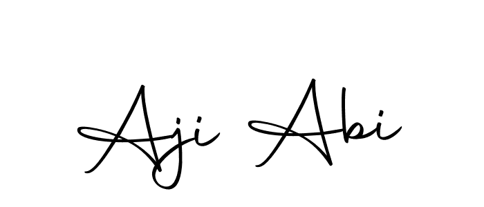 Create a beautiful signature design for name Aji Abi. With this signature (Autography-DOLnW) fonts, you can make a handwritten signature for free. Aji Abi signature style 10 images and pictures png