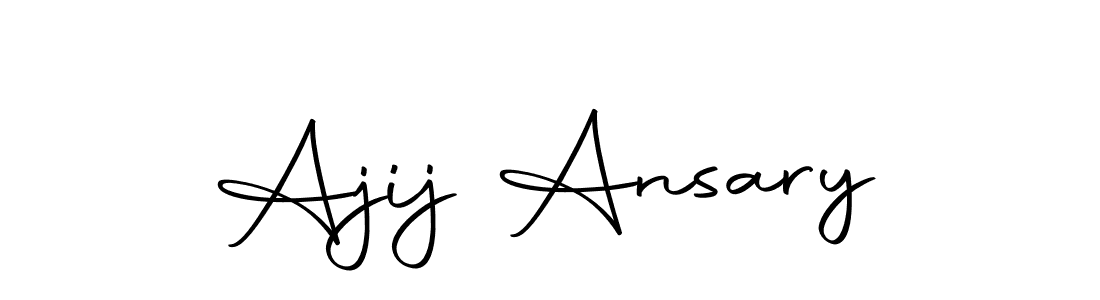 Design your own signature with our free online signature maker. With this signature software, you can create a handwritten (Autography-DOLnW) signature for name Ajij Ansary. Ajij Ansary signature style 10 images and pictures png