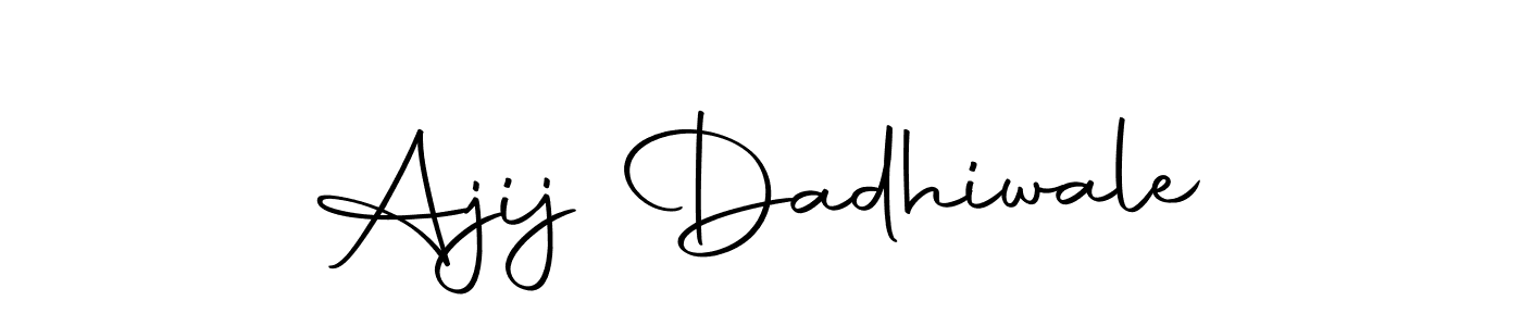 Ajij Dadhiwale stylish signature style. Best Handwritten Sign (Autography-DOLnW) for my name. Handwritten Signature Collection Ideas for my name Ajij Dadhiwale. Ajij Dadhiwale signature style 10 images and pictures png