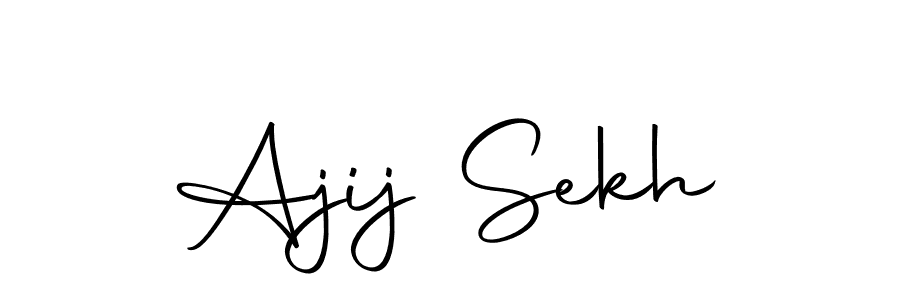 The best way (Autography-DOLnW) to make a short signature is to pick only two or three words in your name. The name Ajij Sekh include a total of six letters. For converting this name. Ajij Sekh signature style 10 images and pictures png