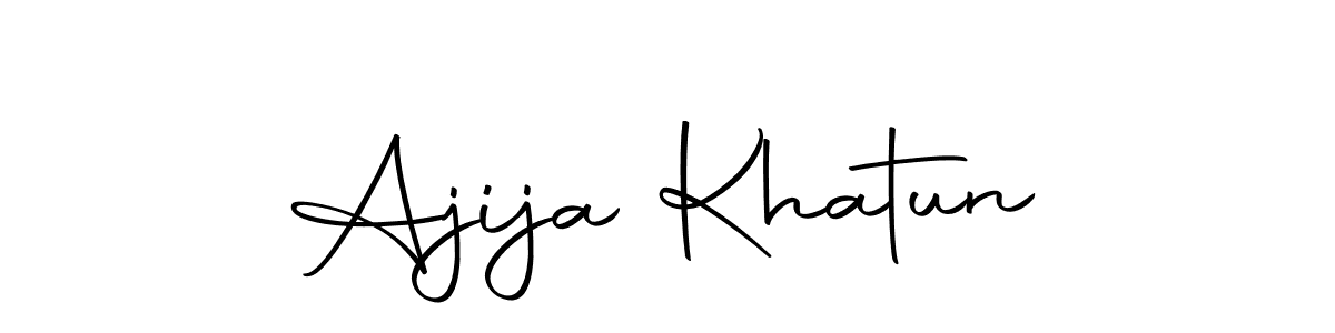 How to make Ajija Khatun name signature. Use Autography-DOLnW style for creating short signs online. This is the latest handwritten sign. Ajija Khatun signature style 10 images and pictures png