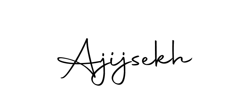 You should practise on your own different ways (Autography-DOLnW) to write your name (Ajijsekh) in signature. don't let someone else do it for you. Ajijsekh signature style 10 images and pictures png