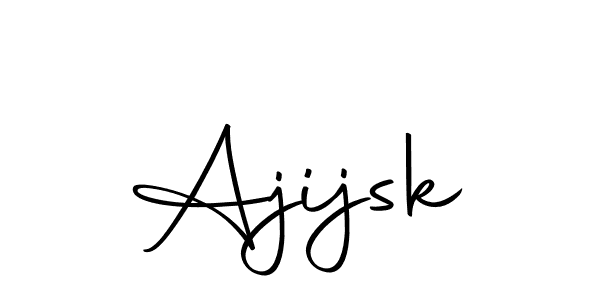 Design your own signature with our free online signature maker. With this signature software, you can create a handwritten (Autography-DOLnW) signature for name Ajijsk. Ajijsk signature style 10 images and pictures png