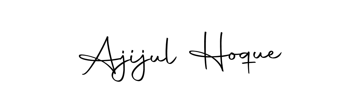 Also we have Ajijul Hoque name is the best signature style. Create professional handwritten signature collection using Autography-DOLnW autograph style. Ajijul Hoque signature style 10 images and pictures png